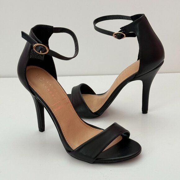 LC Lauren Conrad Open Toe Heels Size 7M - Picture 1 of 9